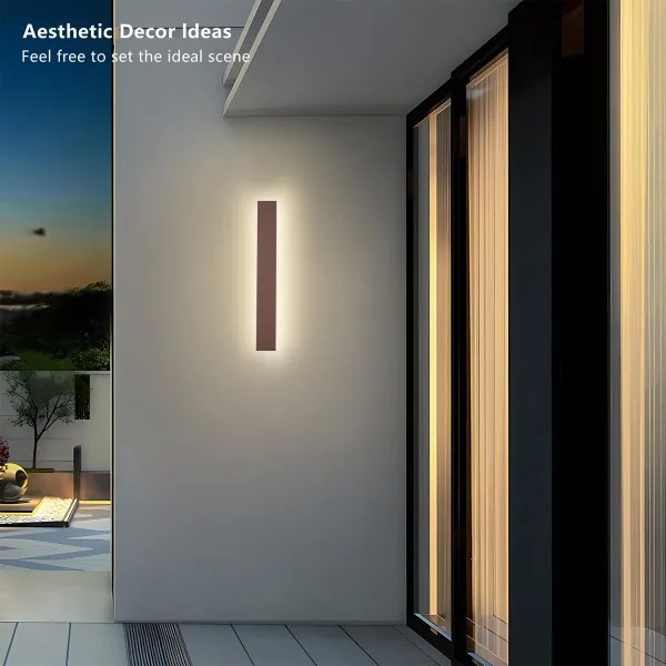 BRILAGI -LED kültéri fali lámpa LINEAR LED/12W/230V 3000K IP65 50 cm barna CRI 90