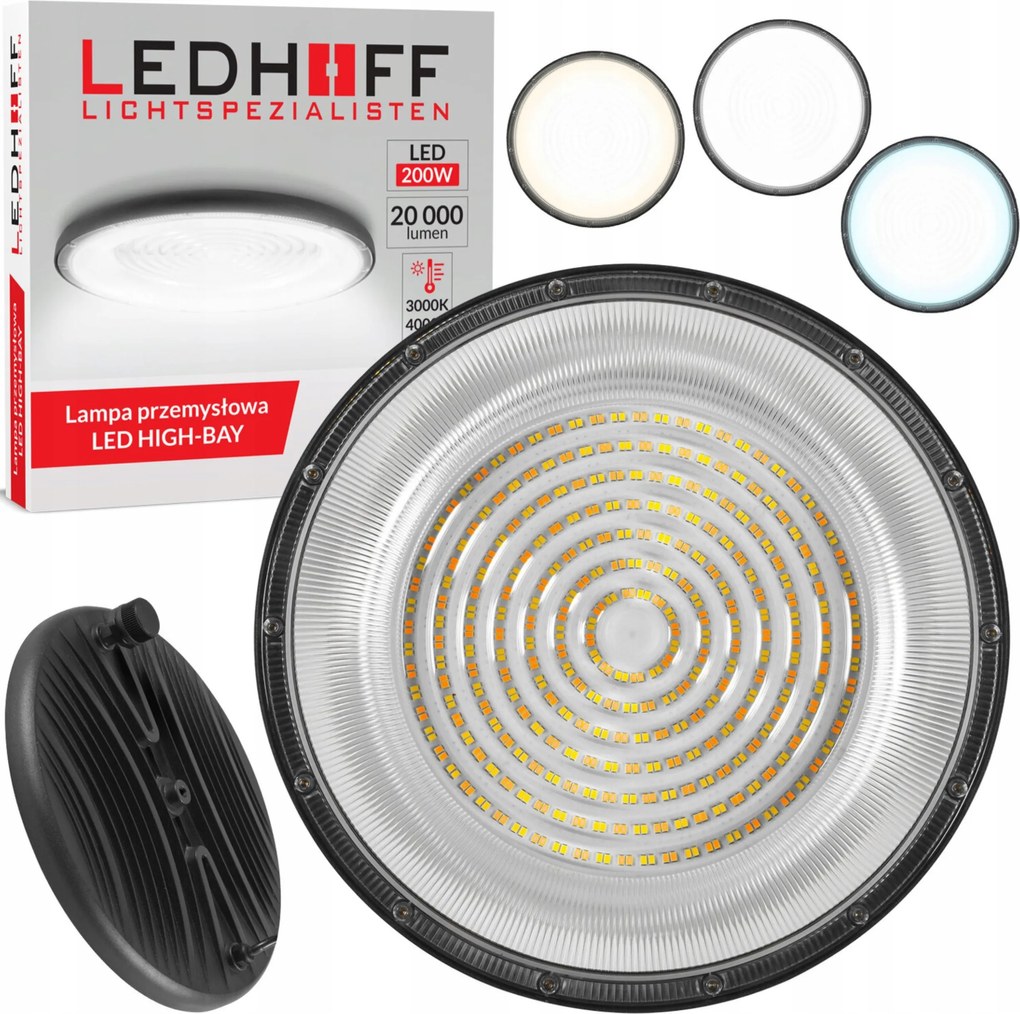 Ipari Led Ufo lámpa High Bay 200W 3000-6500K 20000lm csarnok raktár