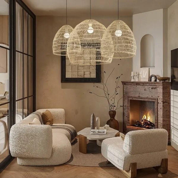 Immax 08260L - BOHO DELICADO kábeles függőlámpa 1xE27/40W/230V, átmérő 38 cm