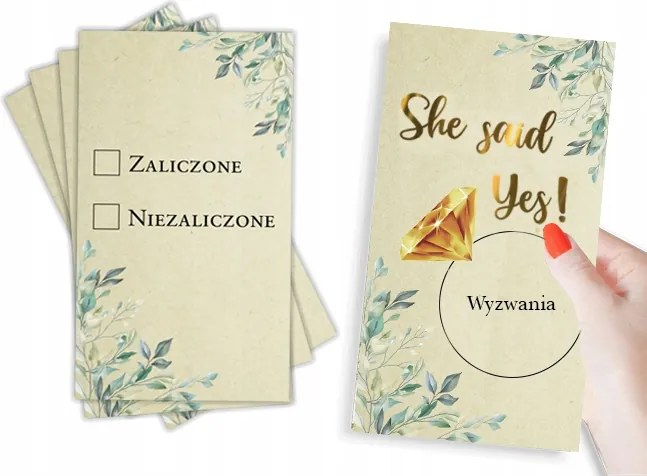 Játék Lánybúcsú kihívások Boho Arany