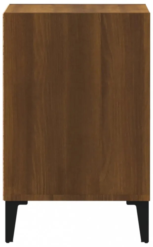 barna tölgyszínű szerelt fa TV-szekrény 100x35x55 cm