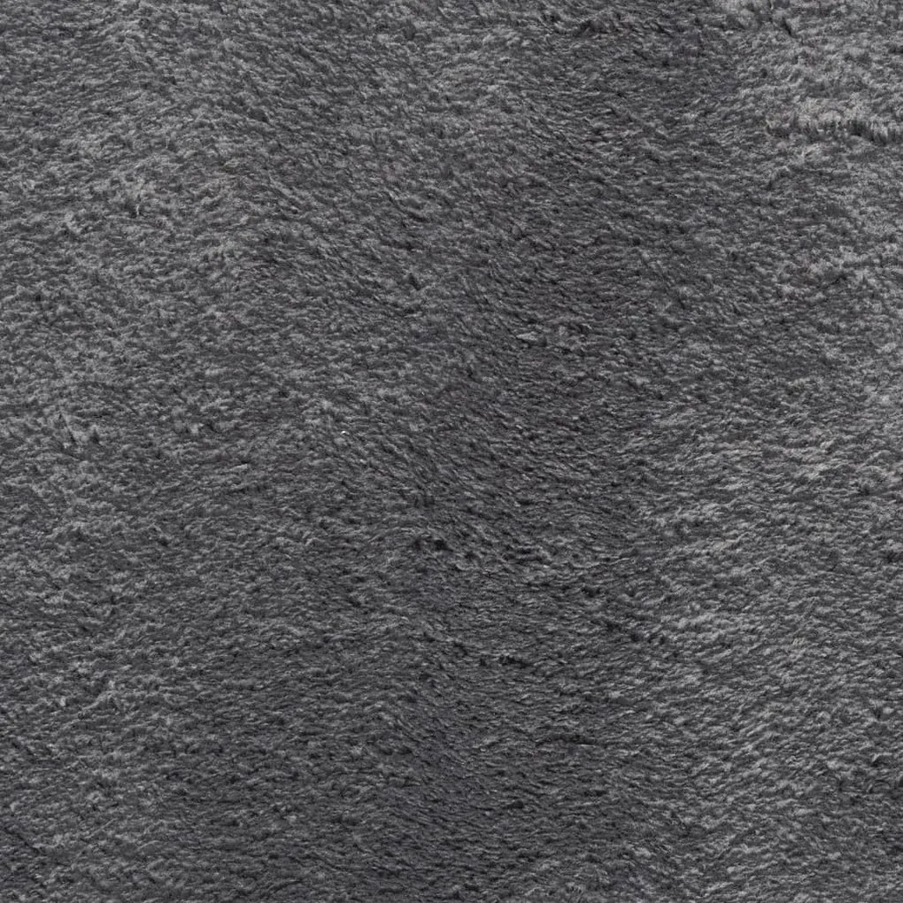HUARTE antracit rövid szálú puha és mosható szőnyeg 80 x 200 cm