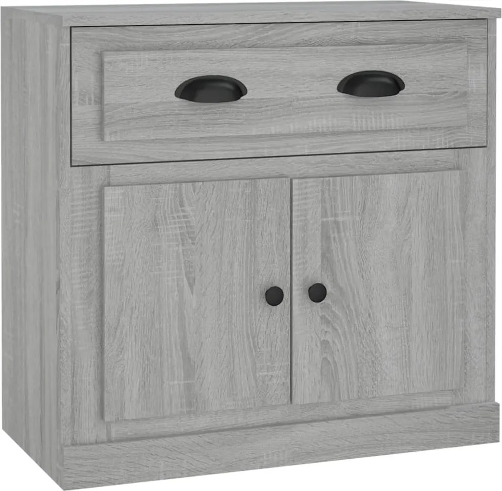 vidaXL szürke sonoma színű szerelt fa tálalószekrény 70x35,5x67,5 cm