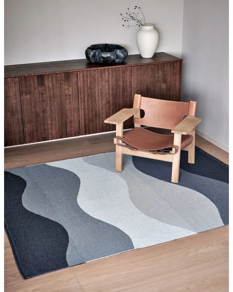 Kék kültéri-beltéri futószőnyeg 70x300 cm Urvi Water – Pappelina