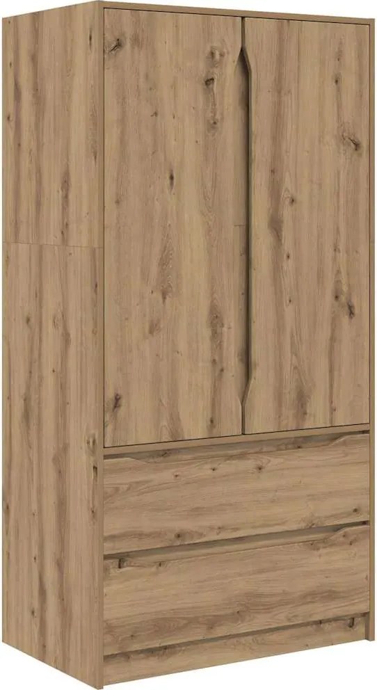 vidaXL Fürdőszoba Székény Artisan tölgy 79,5 x 49 x 156 cm Faanyag