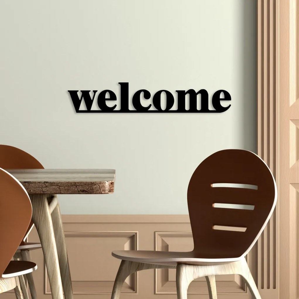 Welcome fém faldekoráció
