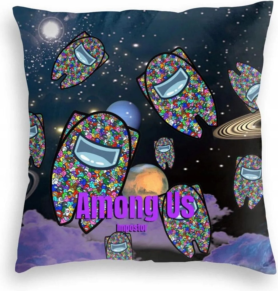 Among Us Impostor Díszpárnahuzat 45x45 cm