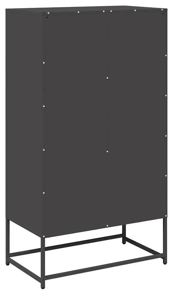 Magastábla Fekete 68x39x123 cm Acél