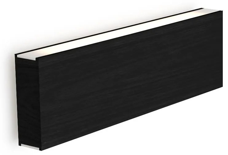 Fali lámpa LED120, beépített meghajtó, dimmer nélkül, több lehetőség - TUNTO Modell: 200 mm-es tölgy, feketére pácolt, direkt és indirekt fény