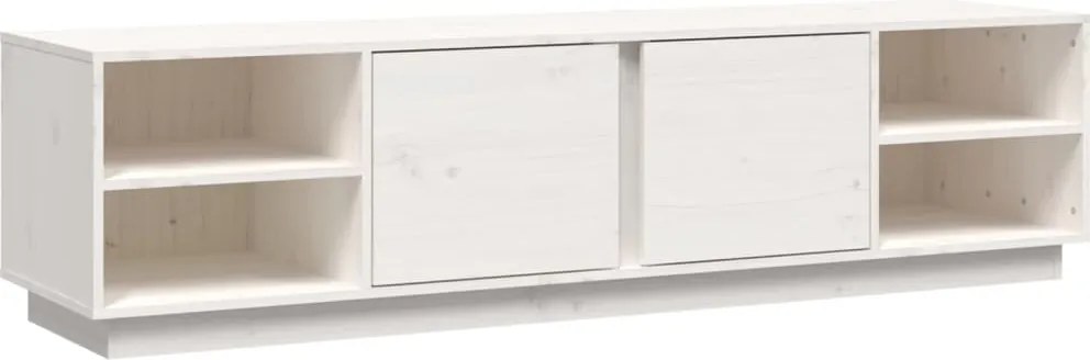 vidaXL fehér tömör fenyőfa TV-szekrény 156 x 40 x 40 cm