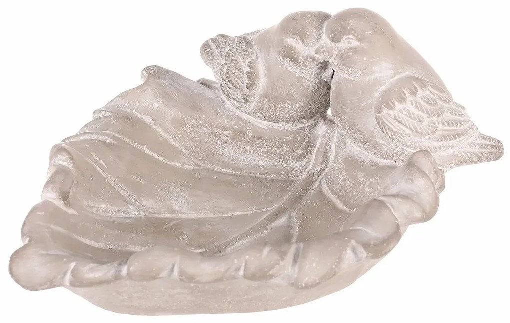 Beton madáretető Leaf, szürke , 21 x 17 x 9 cm