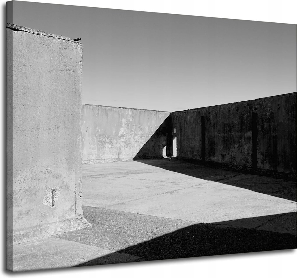 Beton absztrakt vászonkép 100x80 cm