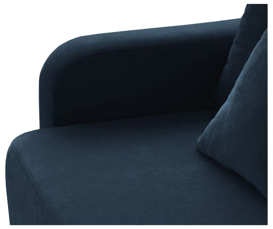 Sötétkék kinyitható tárolóhelyes kanapé 231 cm Elen – Micadoni