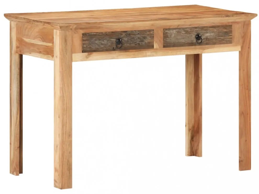 tömör újrahasznosított fa asztal 110 x 50 x 75 cm