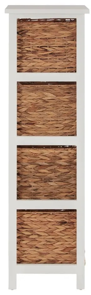Fehér-natúr színű paulownia fürdőszobai polcos állvány 32x100 cm Padstow – Premier Housewares