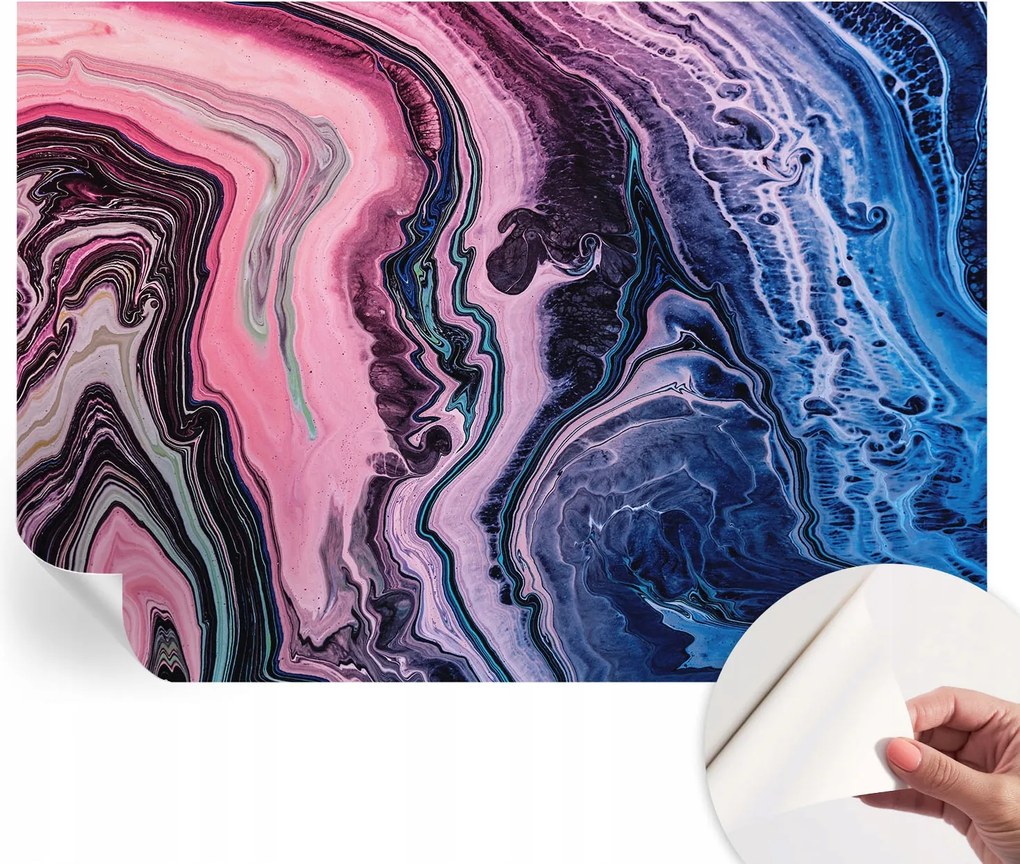 Öntapadós fotótapéta Nappaliba és Hálószobába Színes örvények 208x146