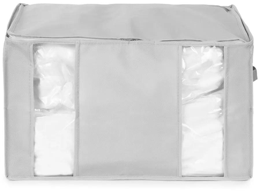 Vákuumos-megerősített textil ruhatároló doboz 56x42x33 cm Granit – Compactor