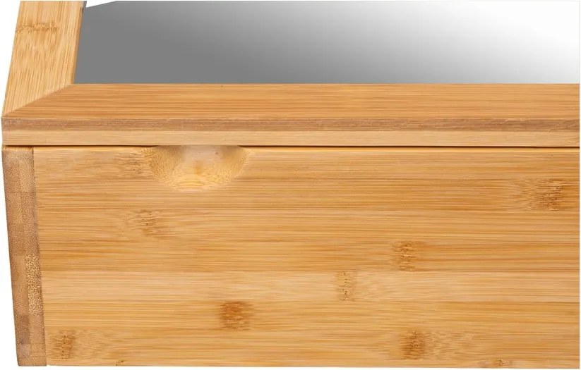 Bambusa fürdőszobai szekrény tükörrel - Wenko