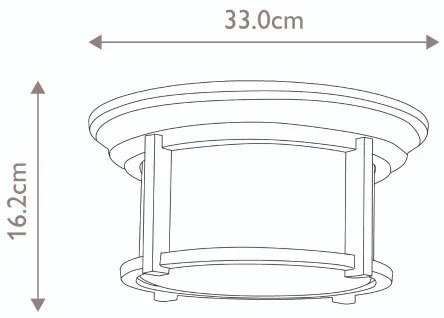 Feiss FE-MERRILL-F - Kültéri mennyezeti lámpa MERRIL 2xE27/60W/230V IP44