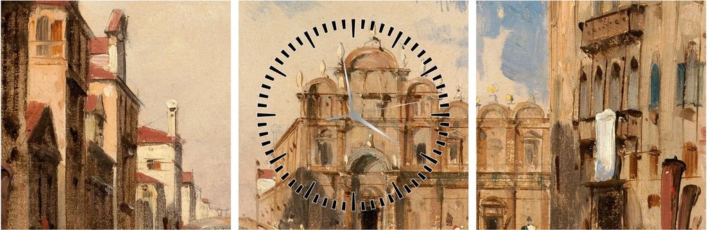 Kép - Jules-Romain Joyant, The Scuola di San Marco, Venice, reprodukciók (órával) (90x30 cm)