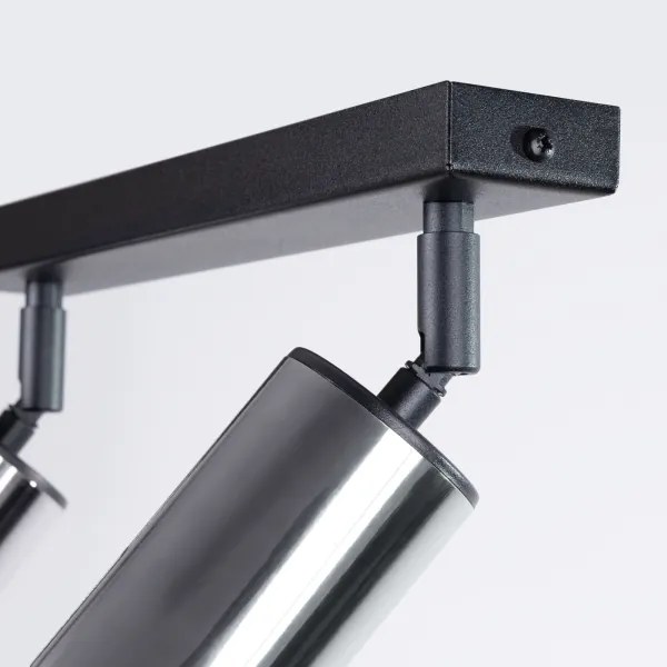 Sollux SL.1367 - Spotlámpa WINX 2xGU10/10W/230V fekete/króm