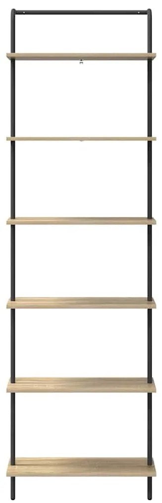 Könyvespolc sonoma tölgy 60 x 24 x 203 cm Faanyag