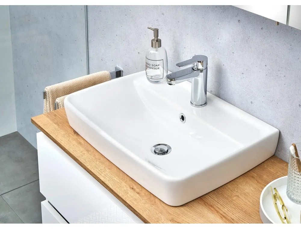 Fehér függő szekrény mosdókagyló nélkül 110x53 cm Set 360 - Pelipal