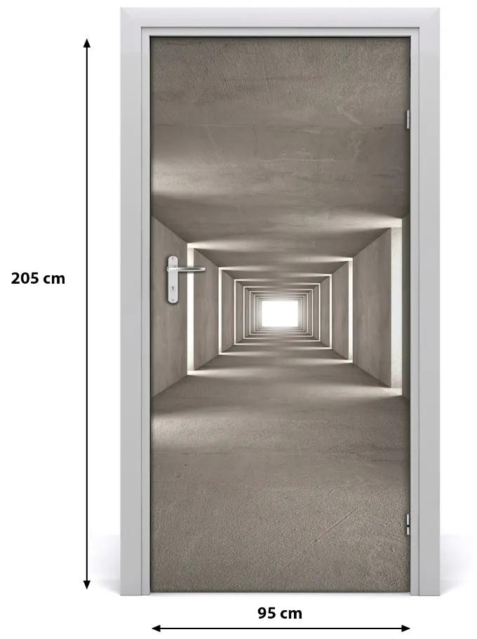 Ajtó méretű poszter A beton alagút 85x205 cm