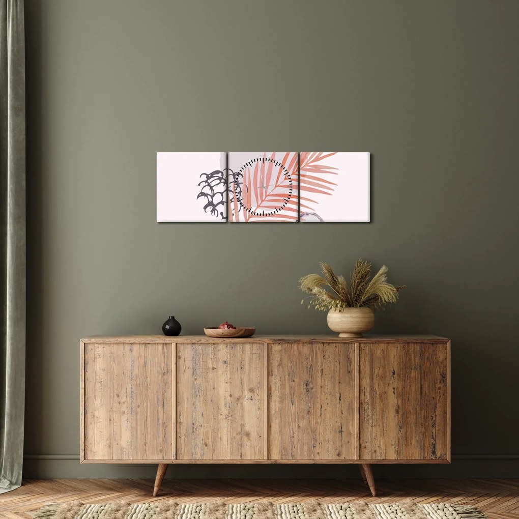 Kép - Lila minimalizmus N⁰3 (órával) (90x30 cm)