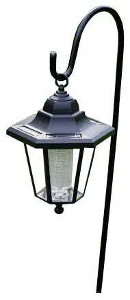 GARTHEN Kerti napelemes LED lámpás 14 x 14 x 67,5 cm