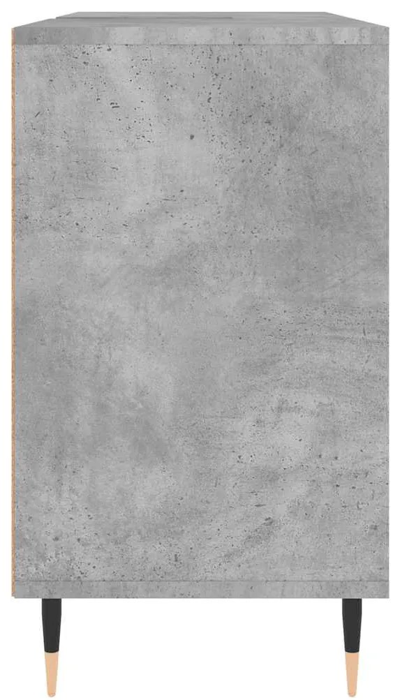 betonszürke szerelt fa fürdőszobaszekrény 80 x 33 x 60 cm