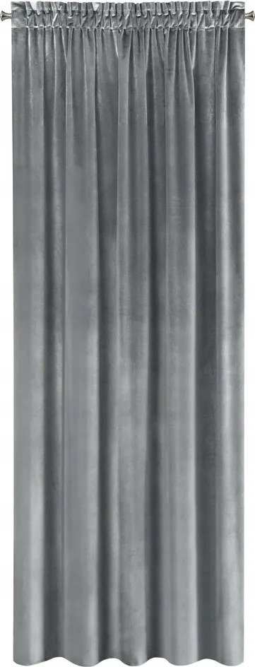 Elegáns bársony függöny Grafit szalag