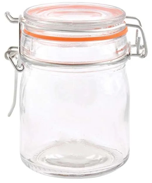 Csatos tároló üveg szett, 8 db-os