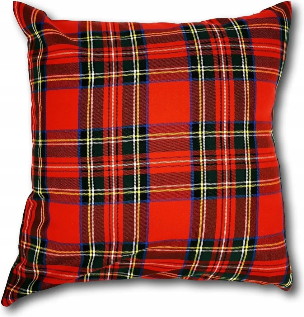 Karácsonyi hangulatos rácsos párnahuzat