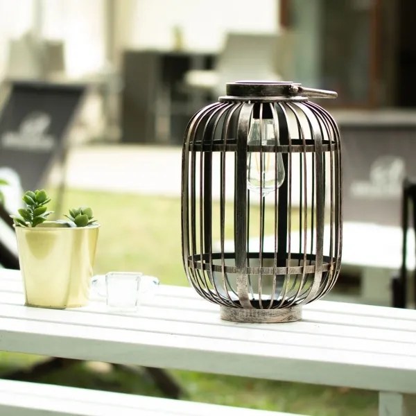 LED Napelemes lámpa LORETA 1xE27/1,2V 600 mAh IP44