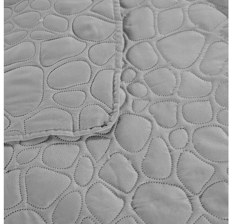 STONE világosszürke ágytakaró mintával Méret: 170 x 210 cm
