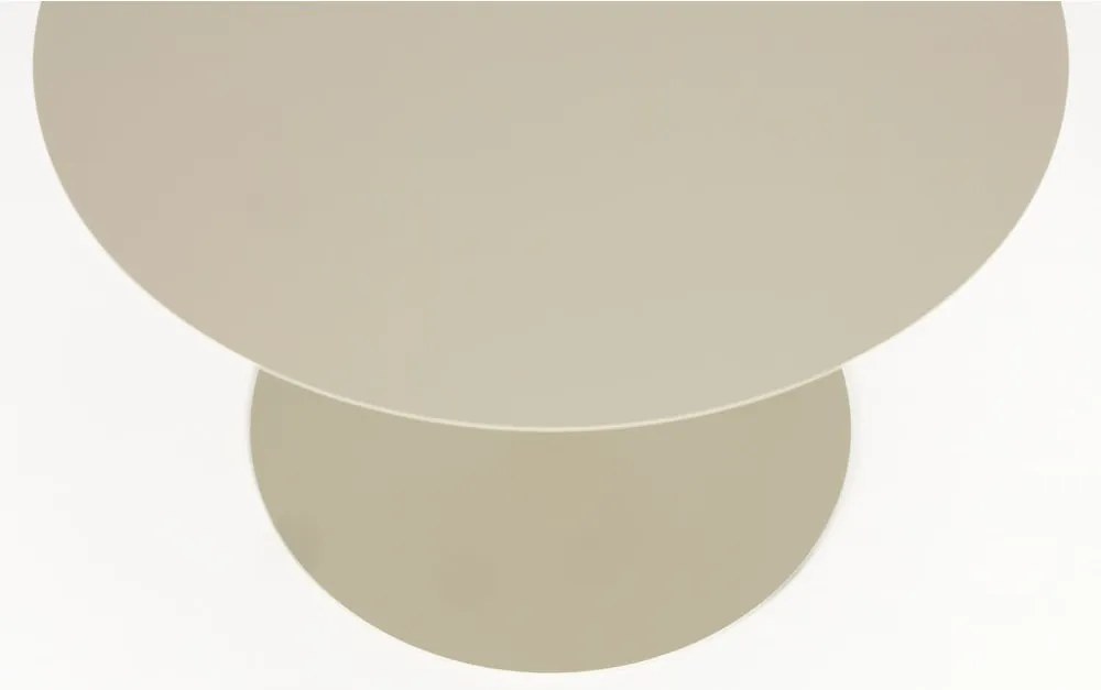 Krémszínű acél kerek dohányzóasztal ø 60 cm Snow – Zuiver