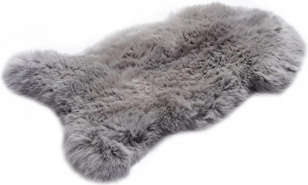 Báránybőr szőnyeg, valódi bőr bárányszőr, szőnyeg M Ezüst
