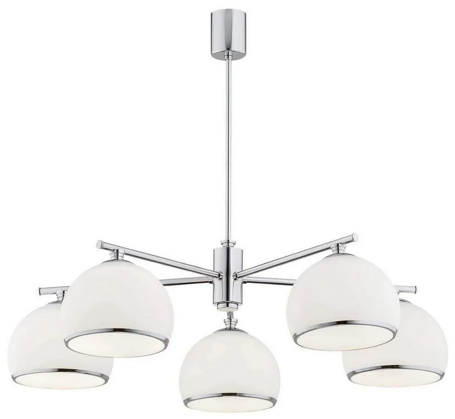 Argon 2087 - Csillár rúdon MARBELLA 5xE27/15W/230V króm