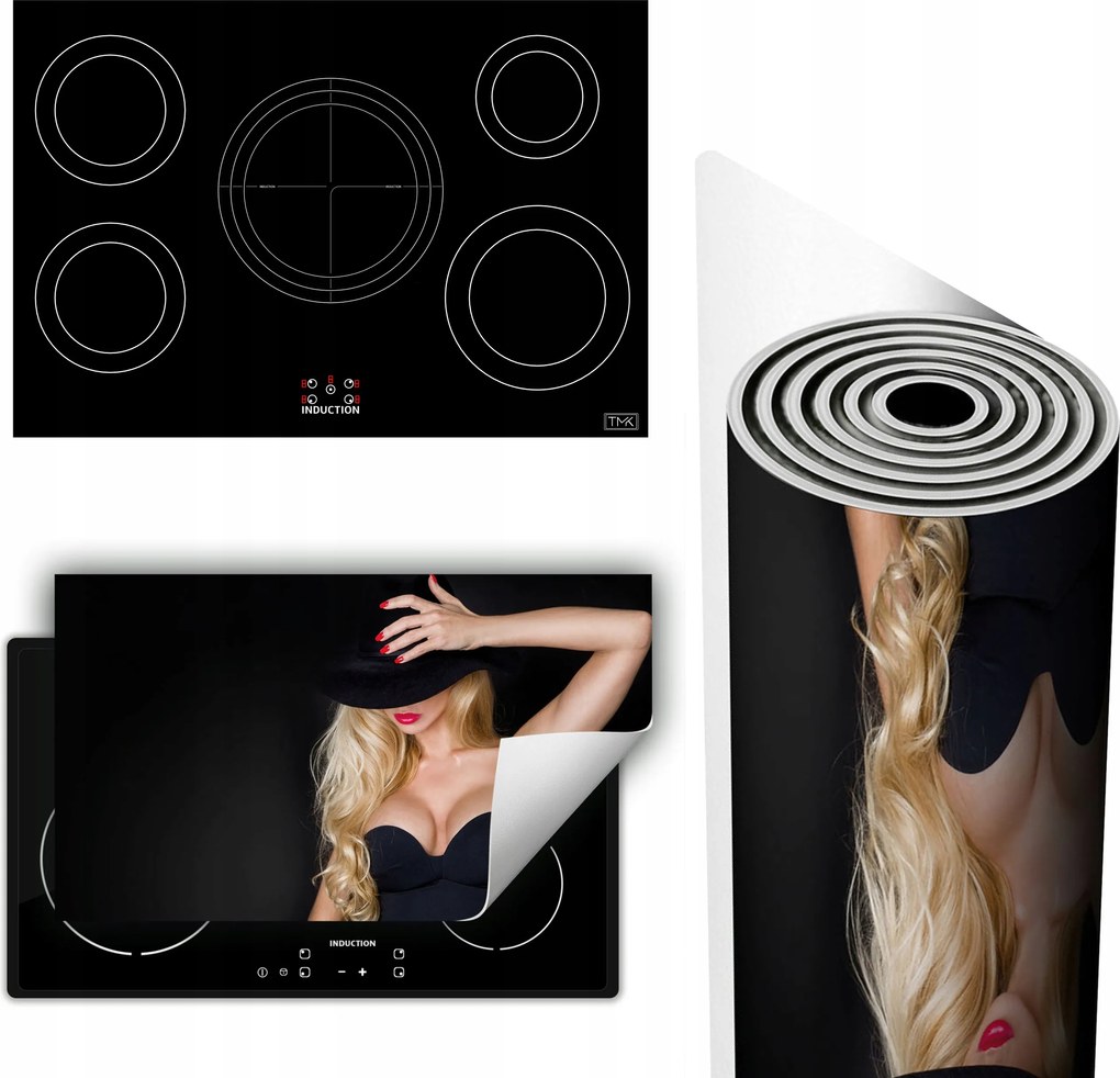 A Tűzzőpult Védelme 90x52-es fekete női vinil szőnyeg