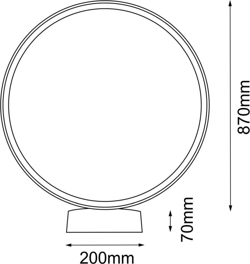 AMPLEX 9915 ABIRA Modern Kültéri Állólámpa Antracit LED IP44