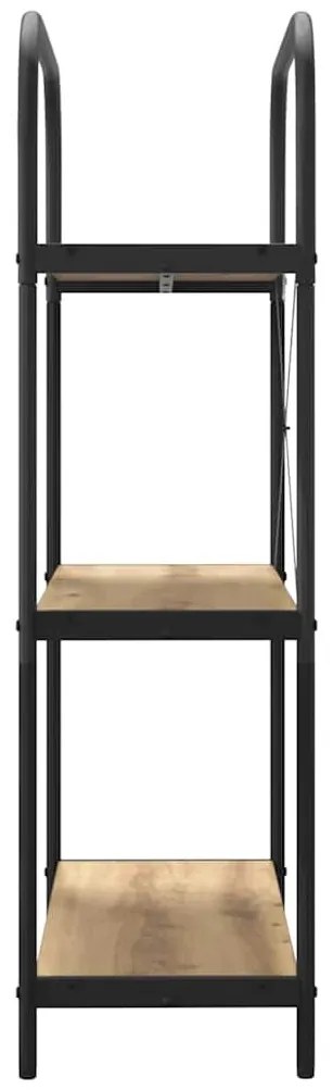 Könyvespolc kézműves tölgy 80 x 30 x 109 cm Faanyag