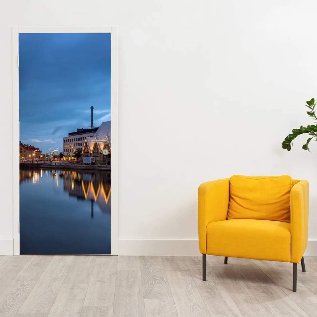 Fotótapéta ajtóra - Vízcsatorna - Göteborg (95x205cm)