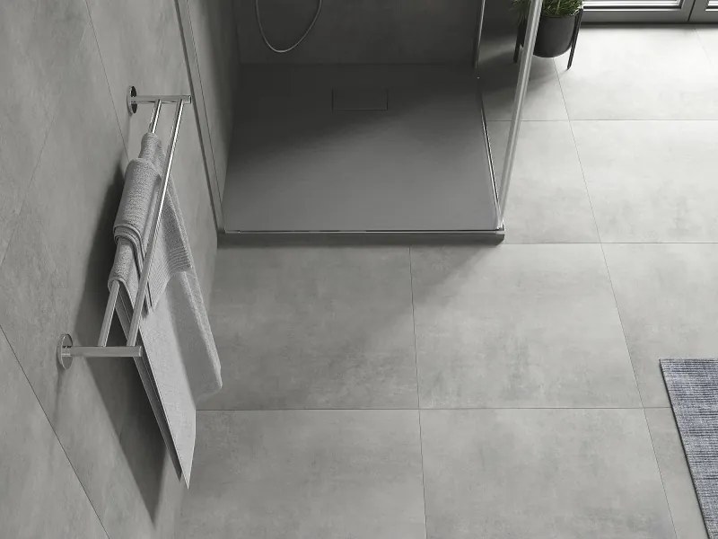 Mexen Hugo, SMC négyzet alakú zuhanytálca 80 x 80 cm, szürke, 42618080