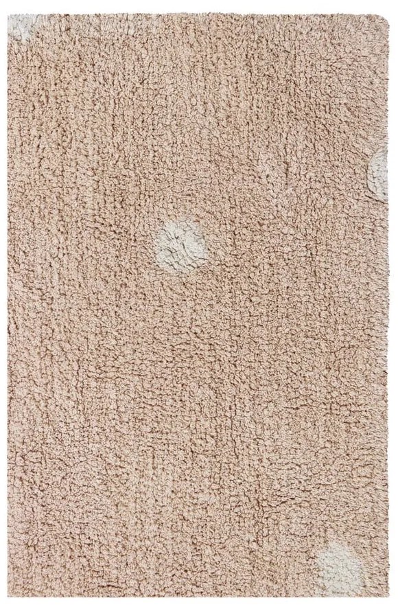 Világos rózsaszín mosható kézi szövésű pamut gyerek szőnyeg 100x150 cm Mini Dot Rose – Lorena Canals