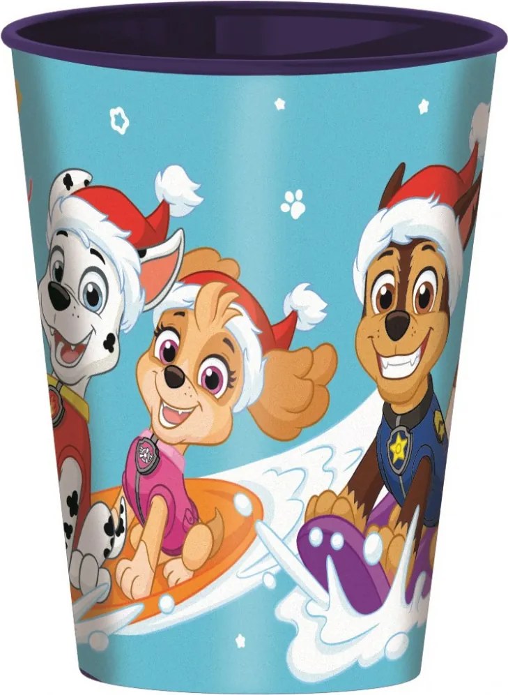 Mancs Őrjárat Holiday Karácsonyi műanyag pohár 260 ml