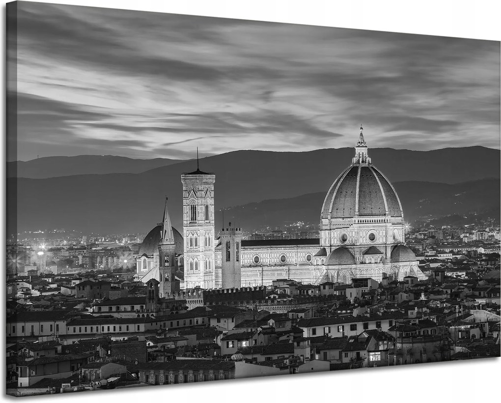 Firenze vászonkép fekete-fehér 120X80 cm