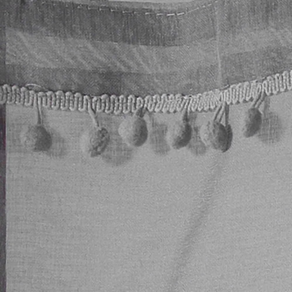 Szürke átlátszó függöny szett 2 db-os 60x120 cm Poupette – douceur d'intérieur