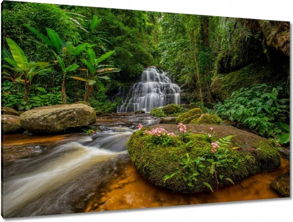 Festmények 120x80 Thaiföldi zuhatag Folyó