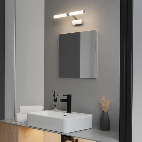 Brilagi - LED fürdőszobai tükörvilágítás TUBEO LED/6W/230V 40 cm IP44 ezüst